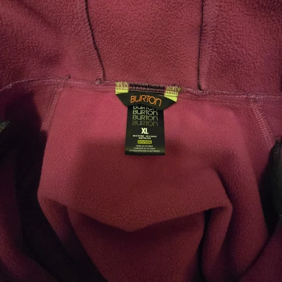 BURTON Pink Plaid Hooded Pullover - Picture 3 of 3